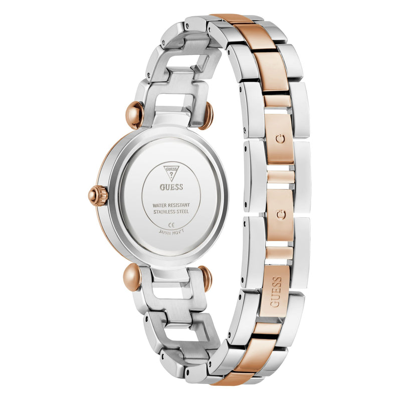 Guess Ginger Silver Round Dial Quartz Analog Women Watch Watch Guess