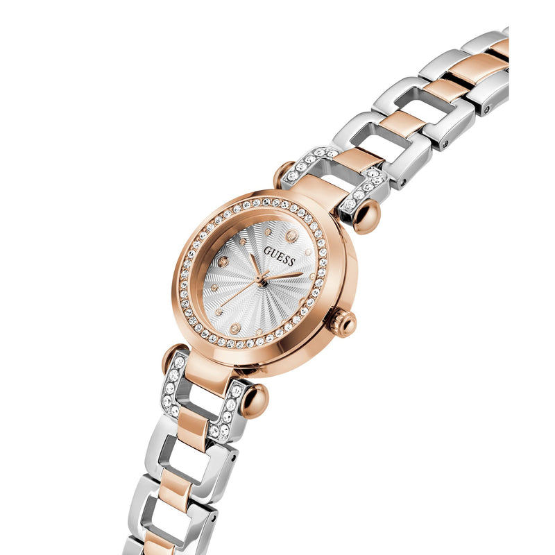 Guess Ginger Silver Round Dial Quartz Analog Women Watch Watch Guess
