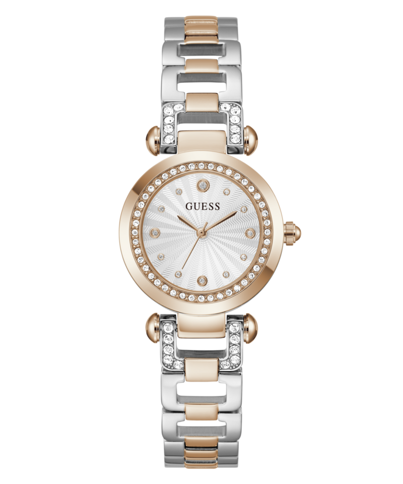 Guess Ginger Silver Round Dial Quartz Analog Women Watch Watch Guess