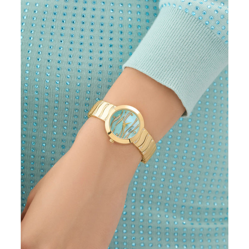 Guess Laguna Green Round Dial Quartz Analog Women Watch Watch Guess