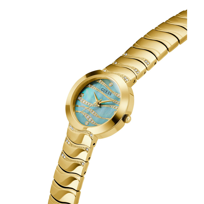 Guess Laguna Green Round Dial Quartz Analog Women Watch Watch Guess