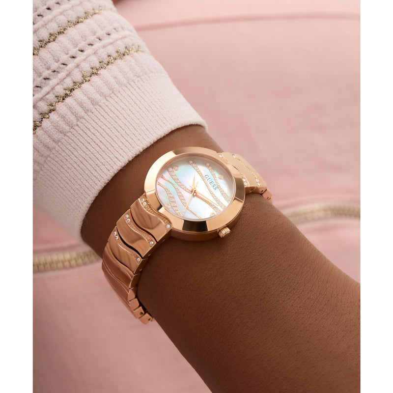 Guess Laguna White Round Dial Quartz Analog Women Watch Watch Guess