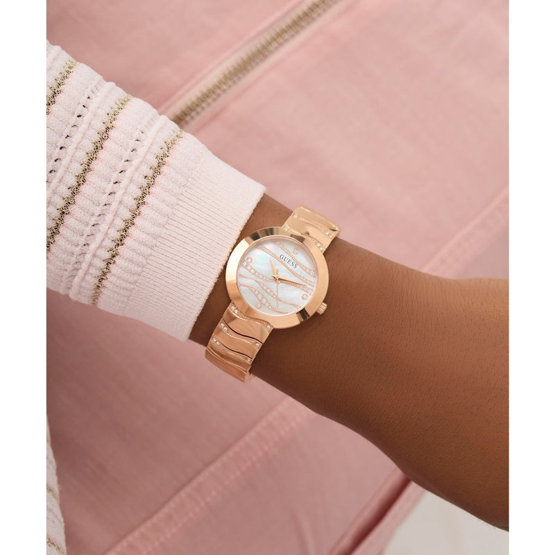 Guess Laguna White Round Dial Quartz Analog Women Watch Watch Guess