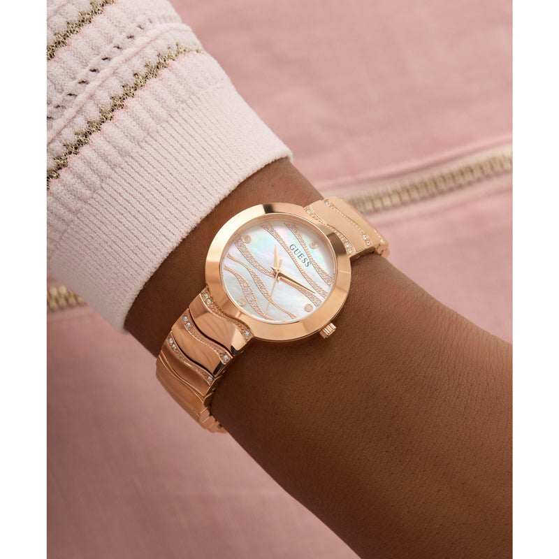 Guess Laguna White Round Dial Quartz Analog Women Watch Watch Guess