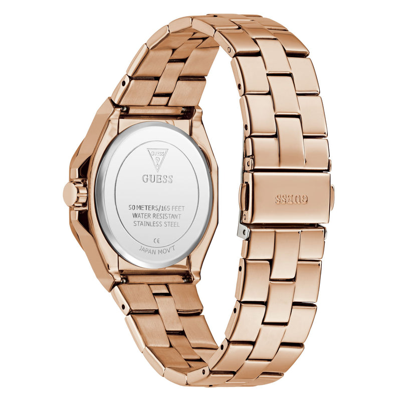 Guess Empress Rose Gold Round Dial Quartz Analog Women Watch Watch Guess