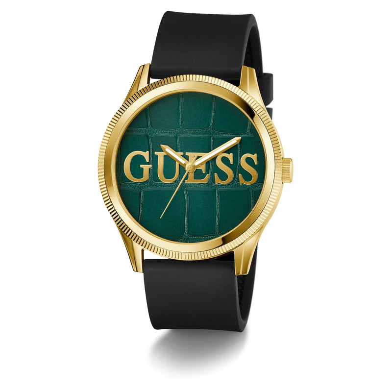 Guess Reputation Green Round Dial Quartz Analog Men Watch Watch Guess