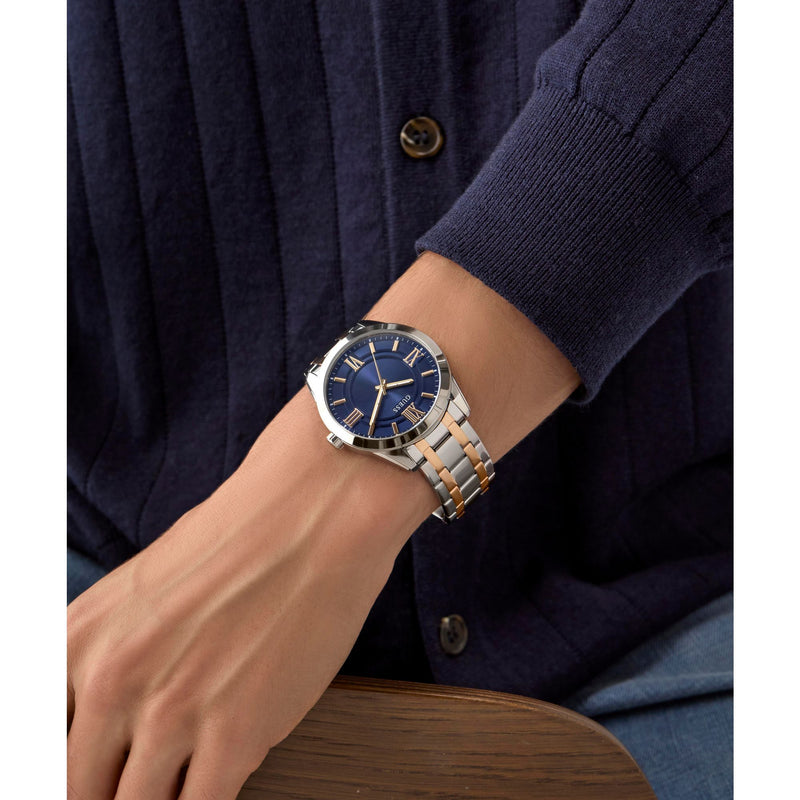 Guess Elliot Blue Round Dial Quartz Analog Men Watch Watch Guess
