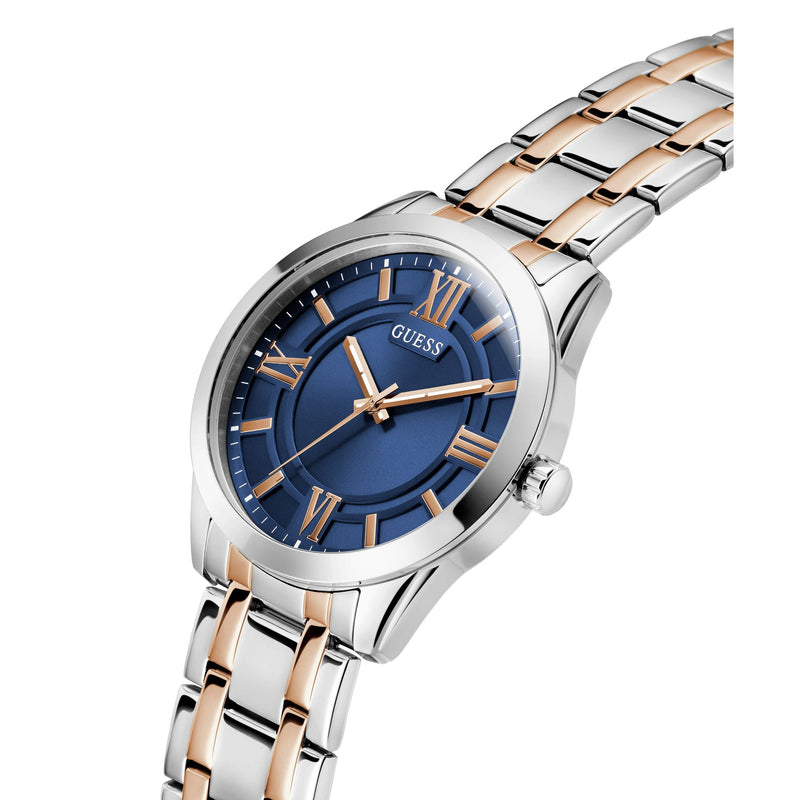 Guess Elliot Blue Round Dial Quartz Analog Men Watch Watch Guess