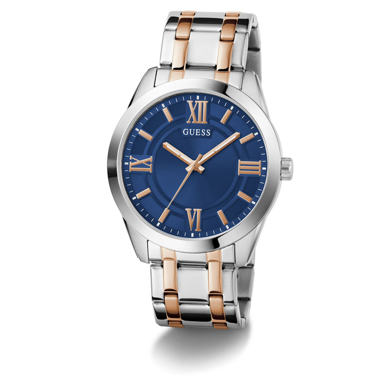 Guess Elliot Blue Round Dial Quartz Analog Men Watch Watch Guess