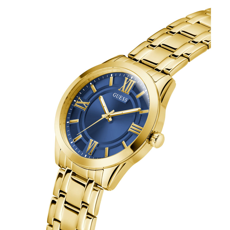 Guess Elliot Blue Round Dial Quartz Analog Men Watch Watch Guess