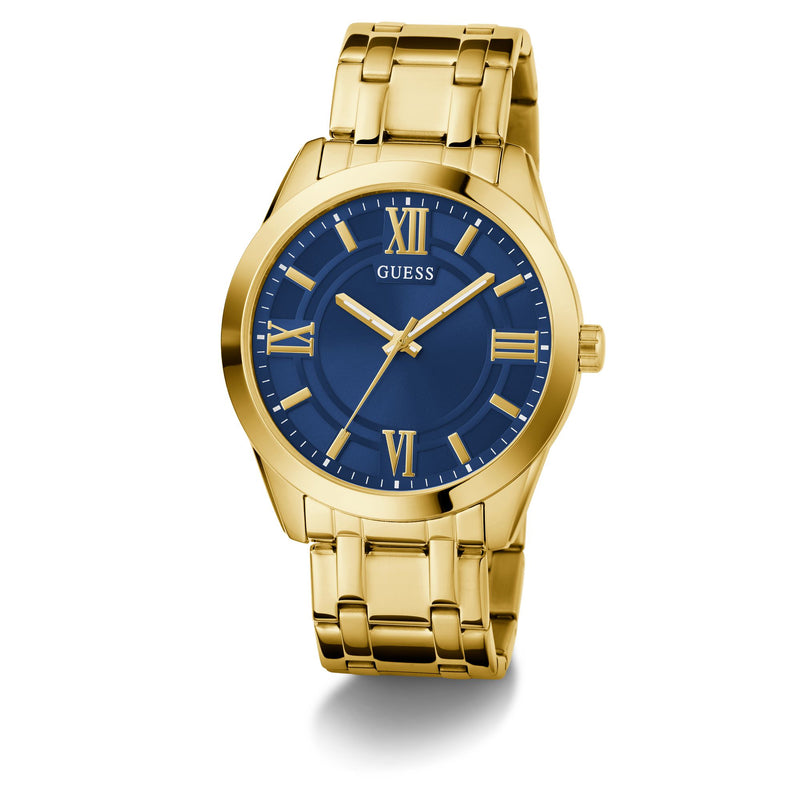 Guess Elliot Blue Round Dial Quartz Analog Men Watch Watch Guess