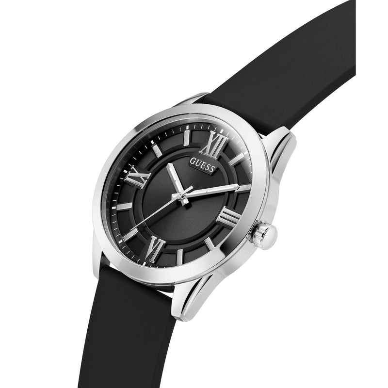 Guess Elliot Black Round Dial Quartz Analog Men Watch Watch Guess