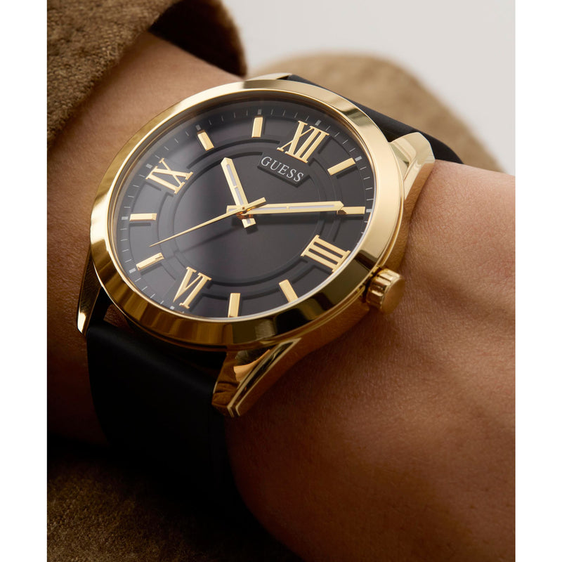 Guess Elliot Black Round Dial Quartz Analog Men Watch Watch Guess
