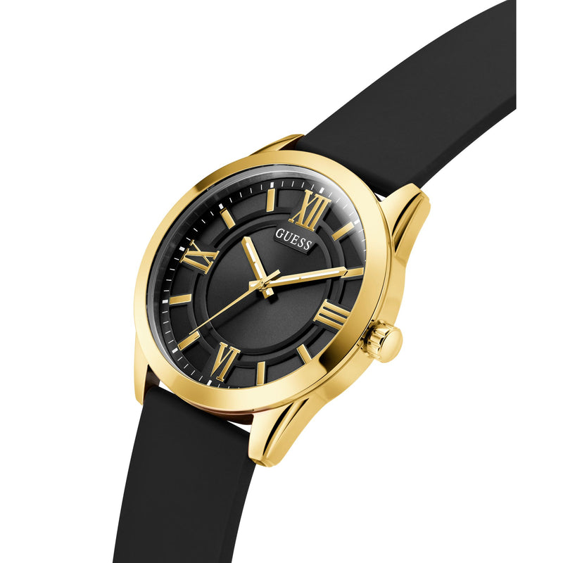 Guess Elliot Black Round Dial Quartz Analog Men Watch Watch Guess