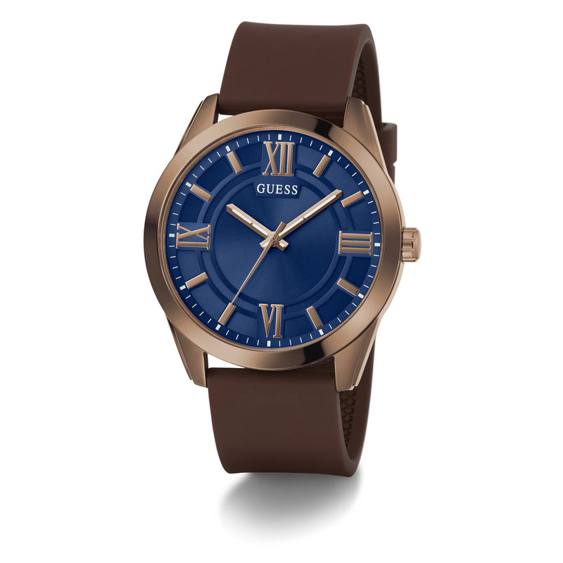 Guess Elliot Blue Round Dial Quartz Analog Men Watch Watch Guess