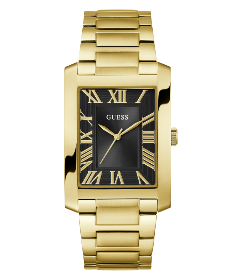 Guess Gd Clyde Black Rectangle Dial Analog Men's Quartz Watch Watch Guess