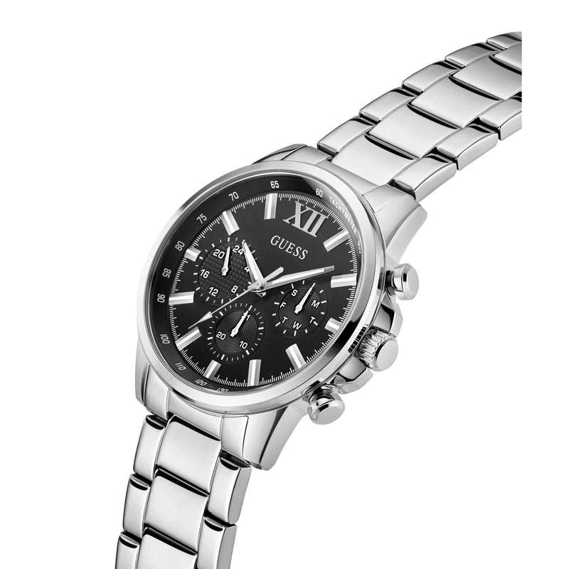 Guess Walker Black Round Dial Quartz Analog Men Watch Watch Guess