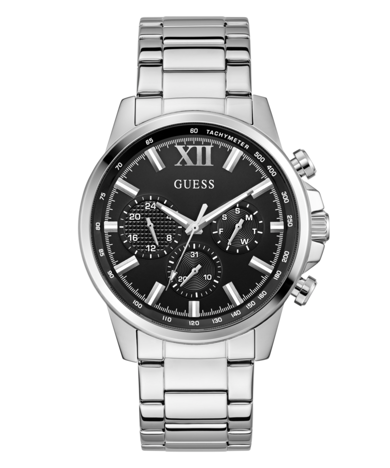 Guess Walker Black Round Dial Quartz Analog Men Watch Watch Guess