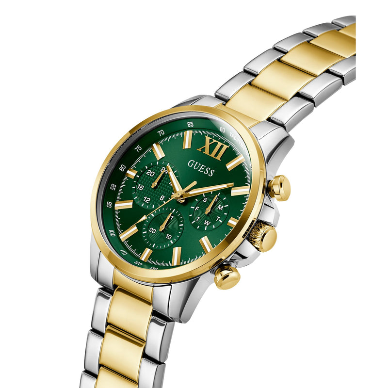 Guess Walker Green Round Dial Quartz Analog Men Watch Watch Guess