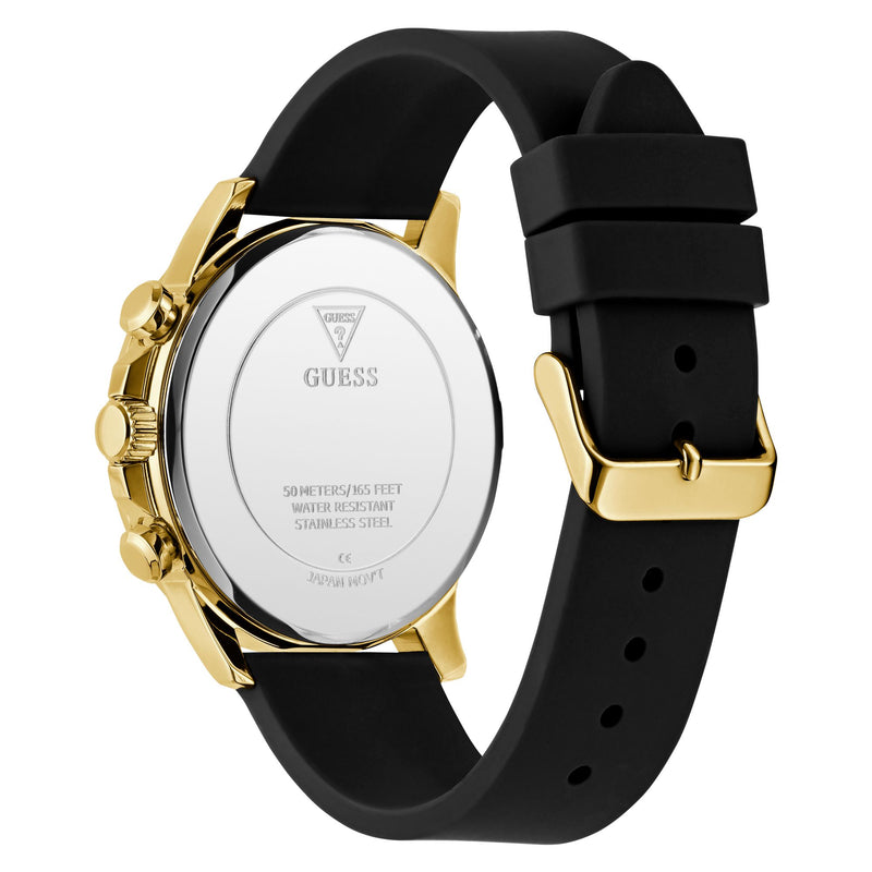 Guess Walker Black Round Dial Quartz Analog Men Watch Watch Guess