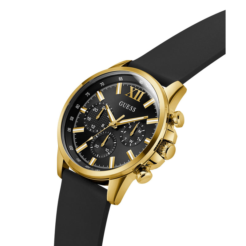 Guess Walker Black Round Dial Quartz Analog Men Watch Watch Guess