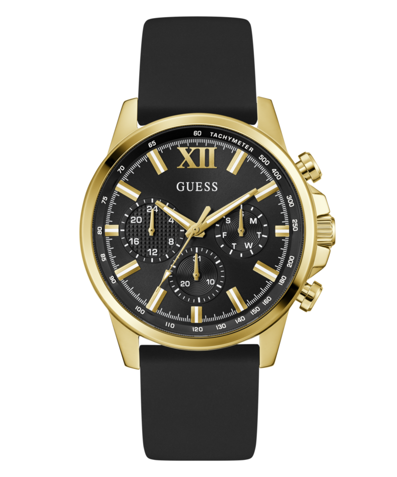 Guess Walker Black Round Dial Quartz Analog Men Watch Watch Guess