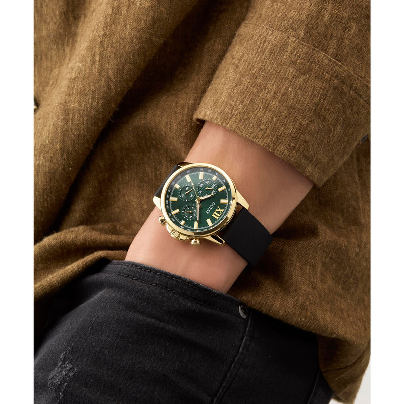 Guess Walker Green Round Dial Quartz Analog Men Watch Watch Guess