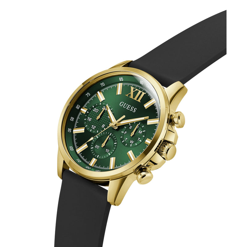 Guess Walker Green Round Dial Quartz Analog Men Watch Watch Guess