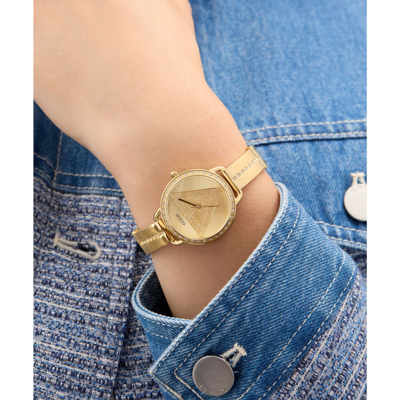 Guess Tri Bellini Champagne Round Dial Quartz Analog Women Watch Watch Guess