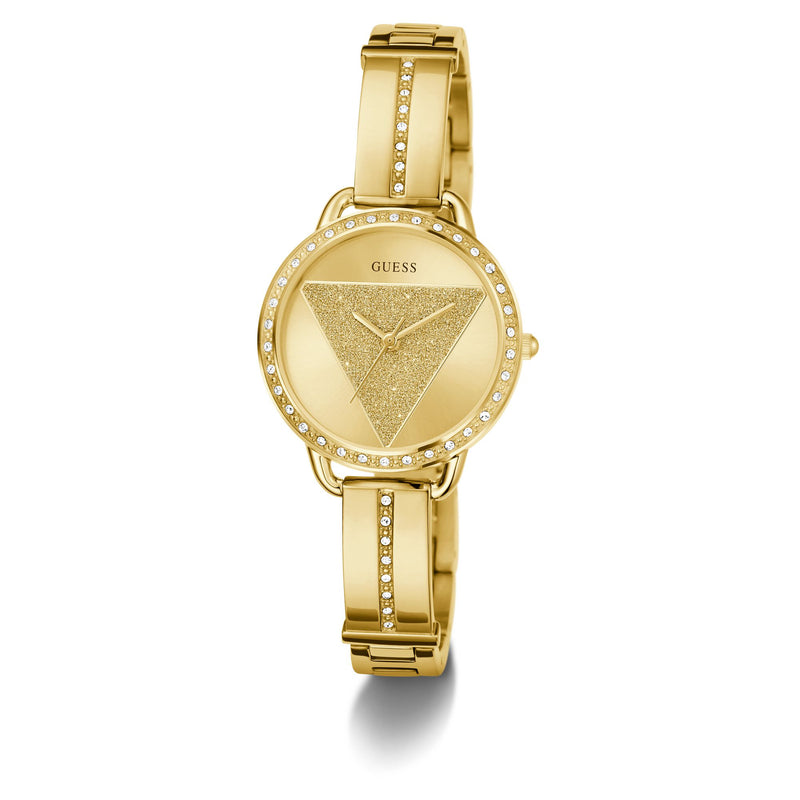 Guess Tri Bellini Champagne Round Dial Quartz Analog Women Watch Watch Guess