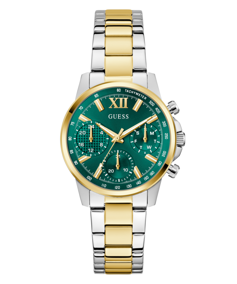 Guess Bailey Green Round Quartz Women Watch Watch Guess