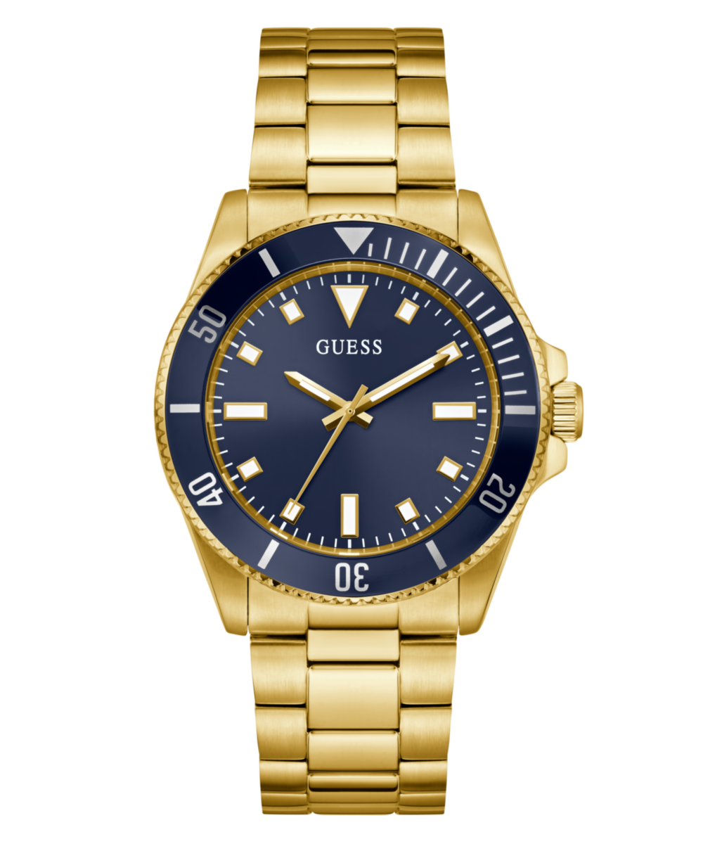 Guess Cliff Blue Round Quartz Men Watch