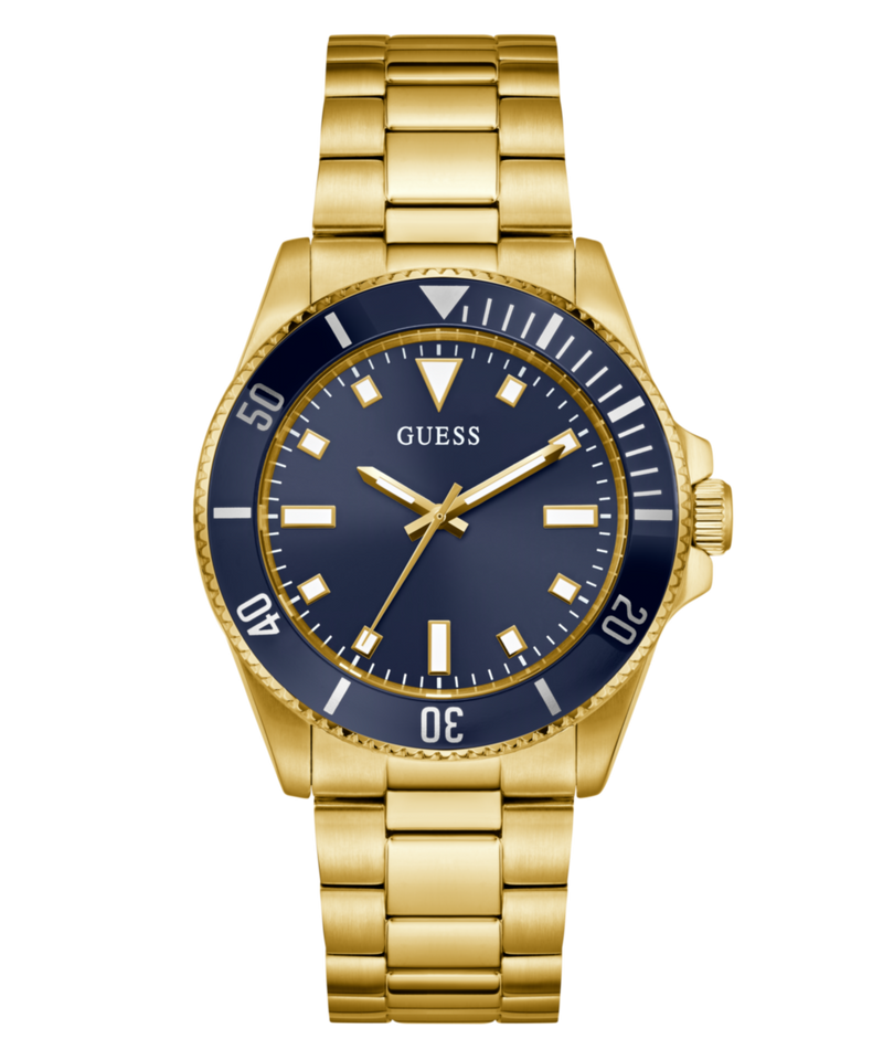 Guess Cliff Blue Round Quartz Men Watch Watch Guess