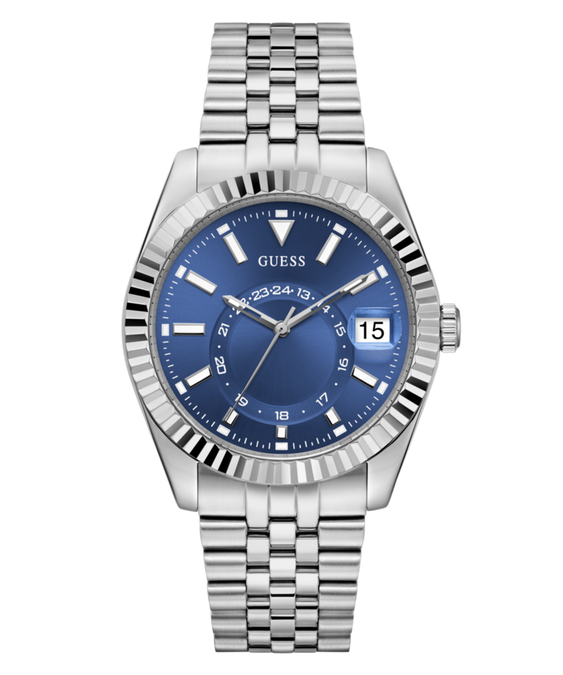 Guess Jaden Blue Round Quartz Men Watch Watch Guess