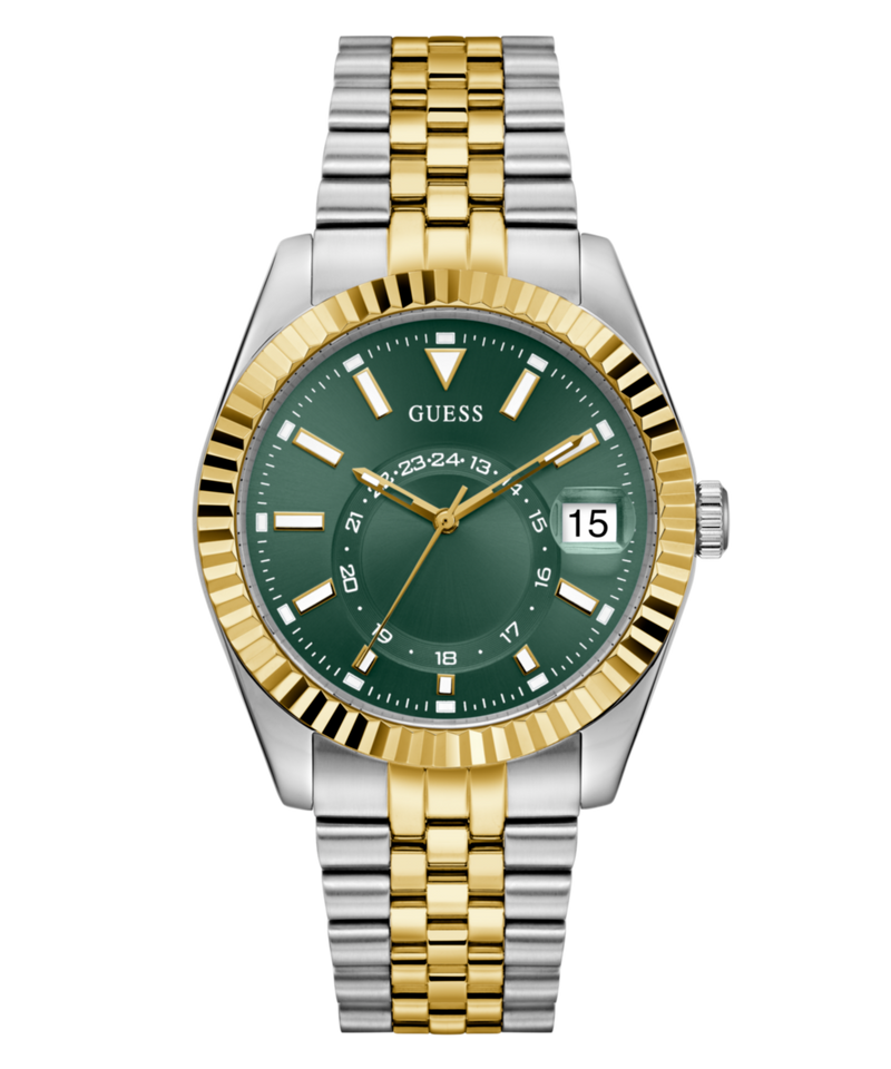 Guess Jaden Green Round Quartz Men Watch Watch Guess