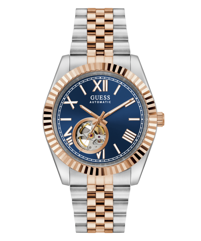 Guess Connoisseur Blue Round Mechanical Automatic Men Watch Watch Guess