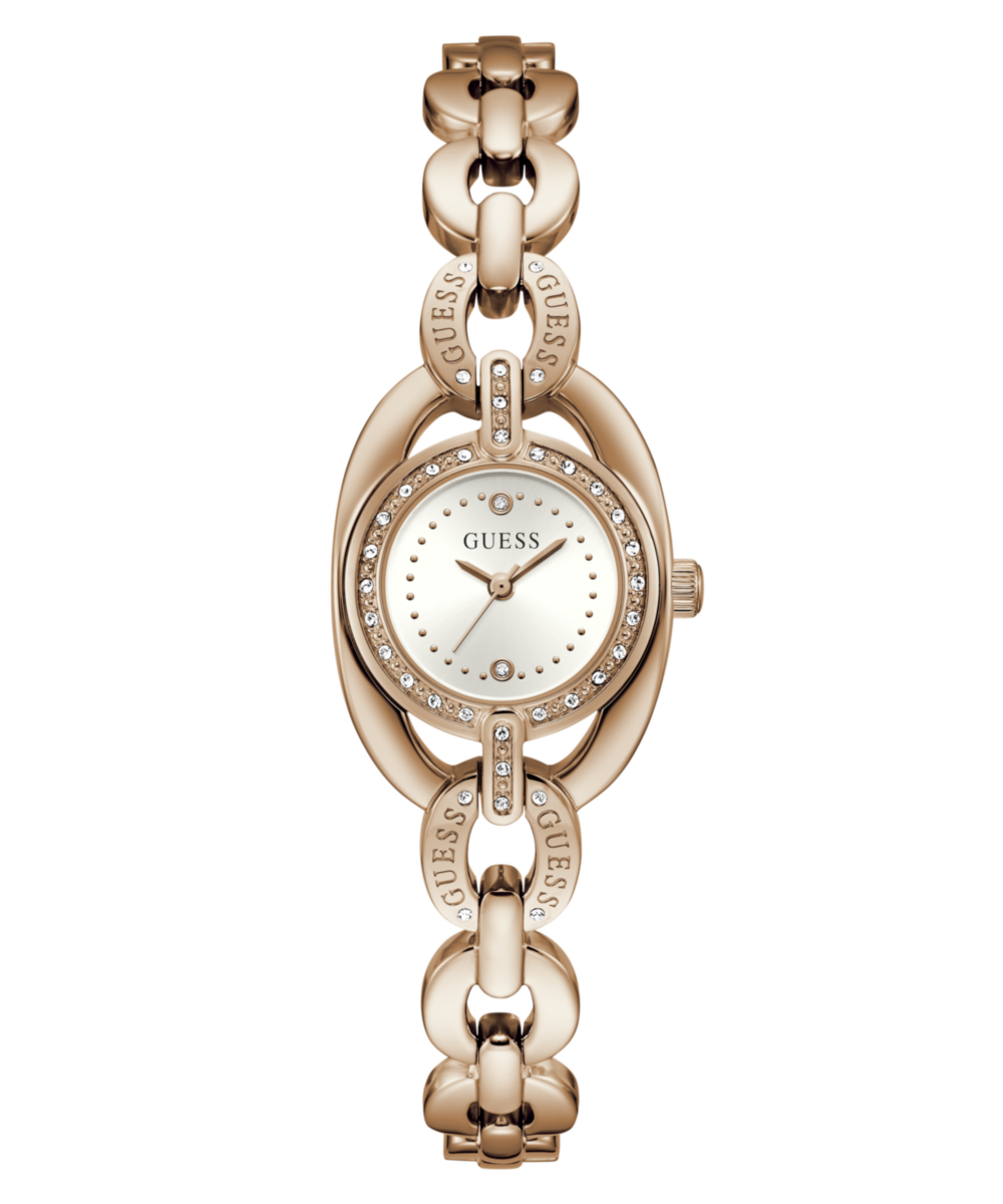Guess Round 26mm White Dial Analog Women Watch - GW1082L4