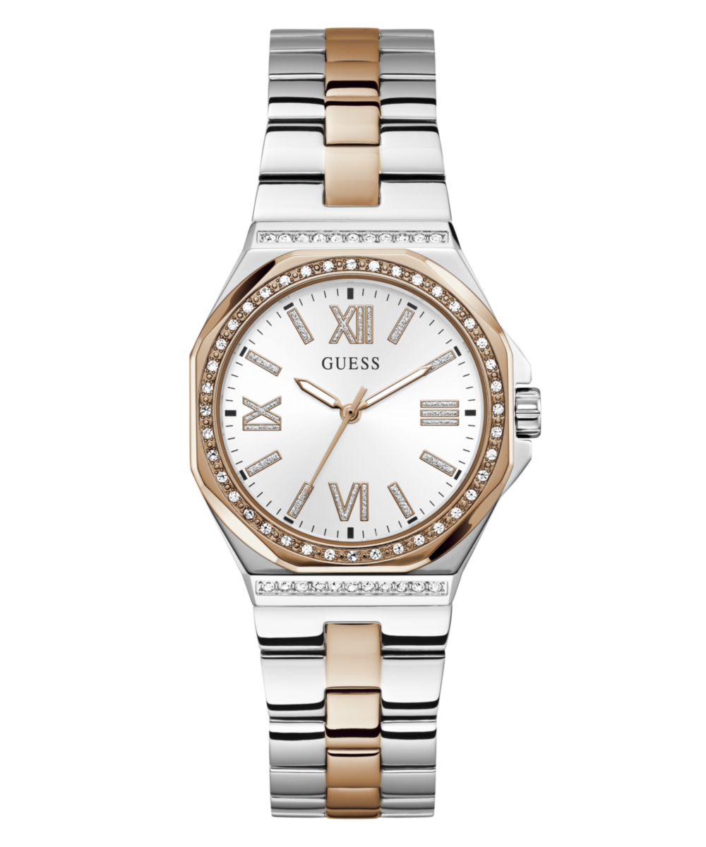 Guess Round 34mm White Dial Analog Women Watch - GW1095L5