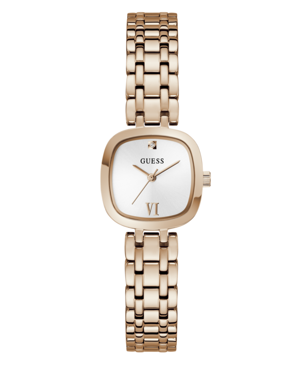Guess Square 25mm White Dial Analog Women Watch - GW1098L4