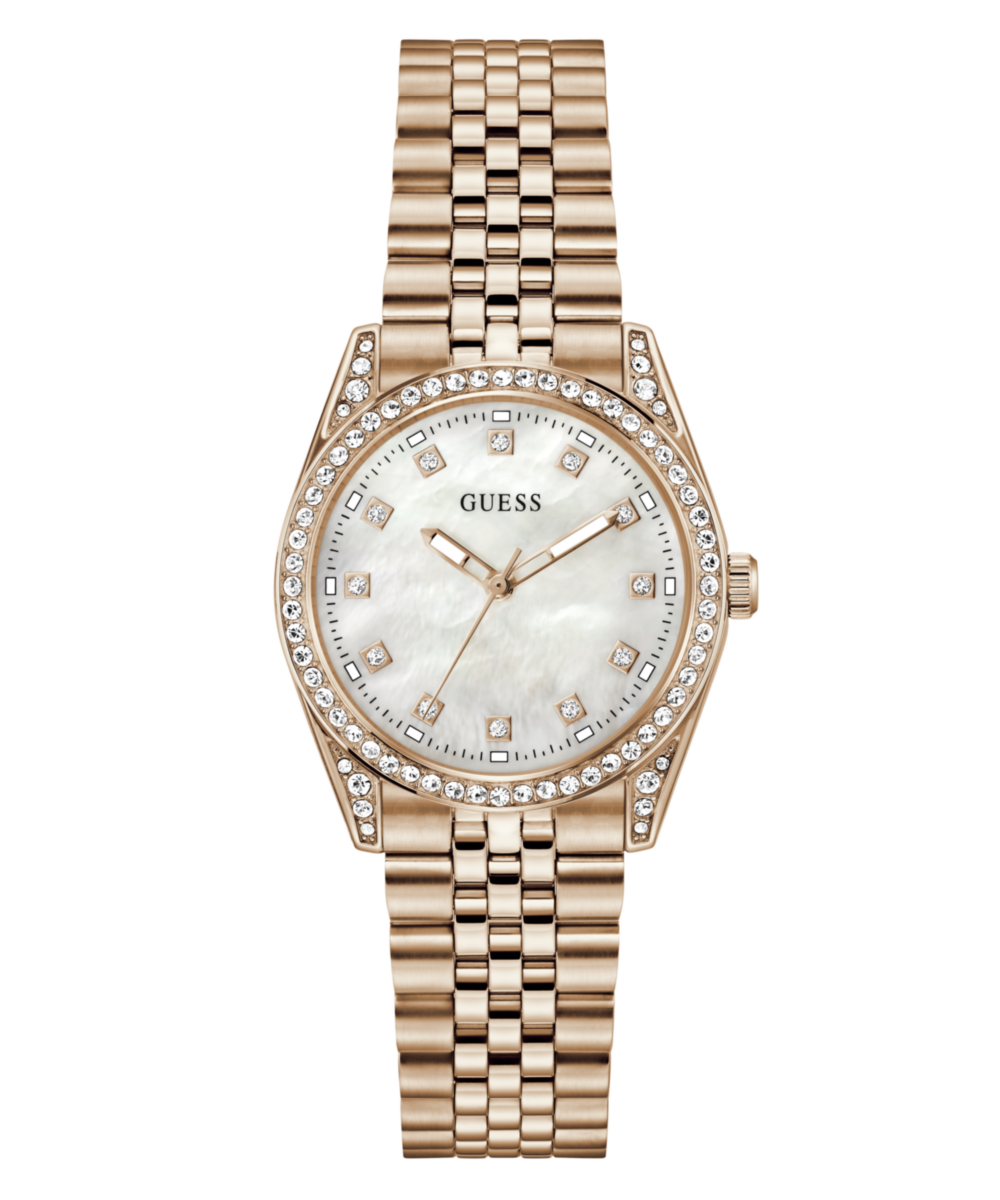 Guess Round 34mm White Dial Analog Women Watch - GW1099L4