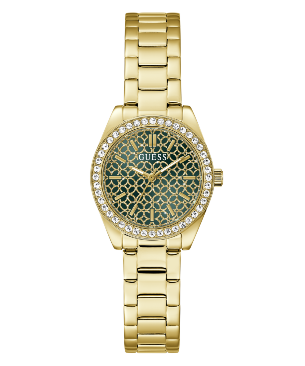 Guess Round 30mm Green Dial Analog Women Watch - GW1100L2