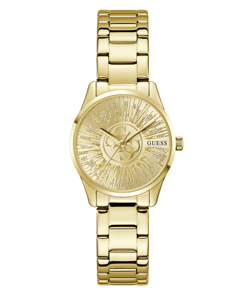 Guess Round 32mm Champagne Dial Analog Women Watch - GW1108L2 Watch Guess