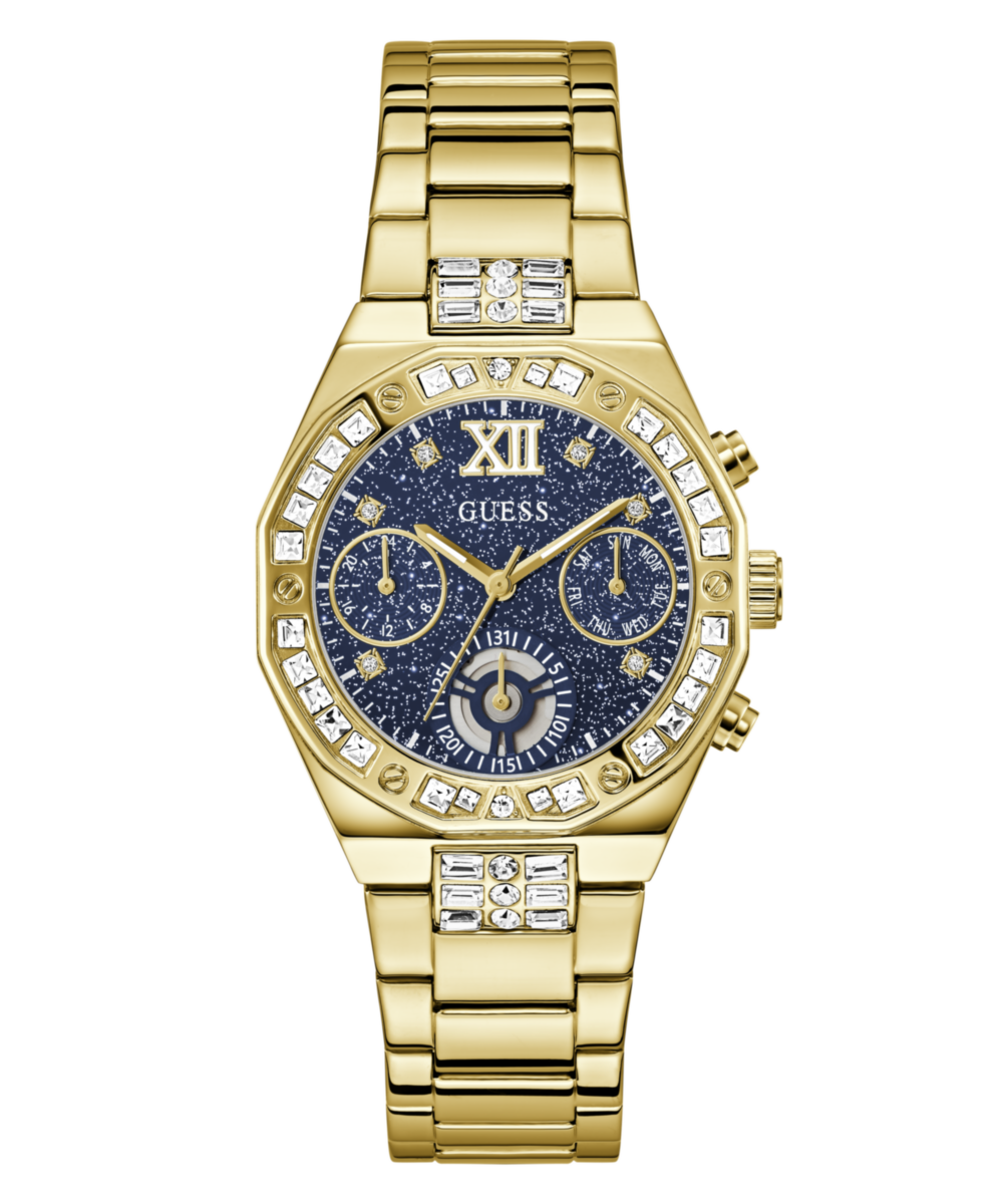 Guess Round 36mm Blue Dial Analog Women Watch - GW1116L2