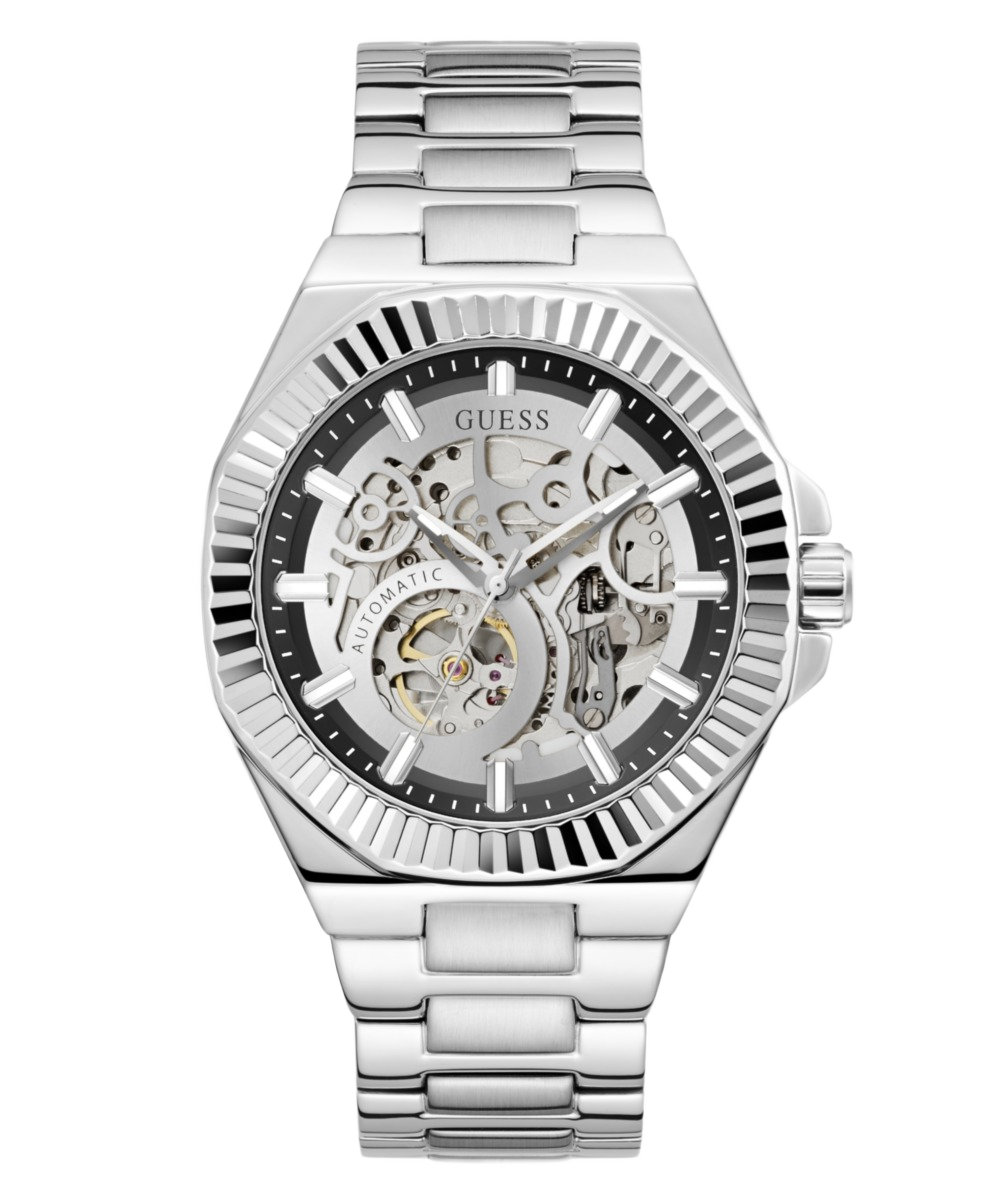 Guess Round 44mm Black Dial Automatic Men Watch - GW1123G1