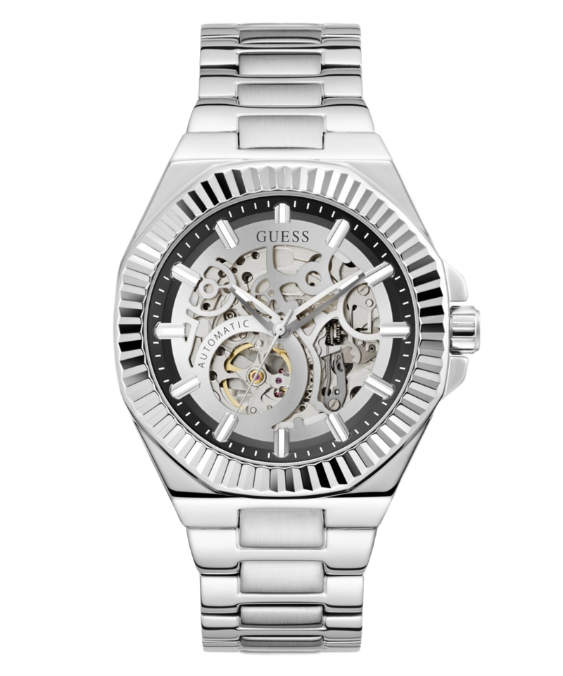 Guess Round 44mm Black Dial Automatic Men Watch - GW1123G1 Watch Guess