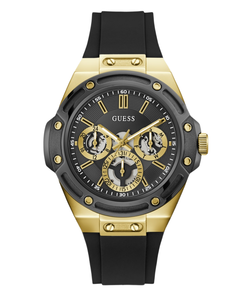 Guess Round 44mm Black Dial Analog Men Watch - GW1132G2