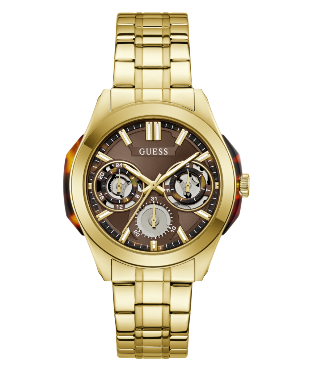 Guess Round 42mm Brown Dial Analog Men Watch - GW1144G2