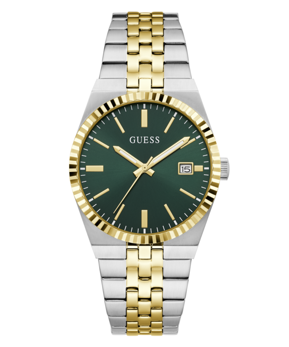 Guess Round 39mm Green Dial Analog Men Watch - GW1153G4