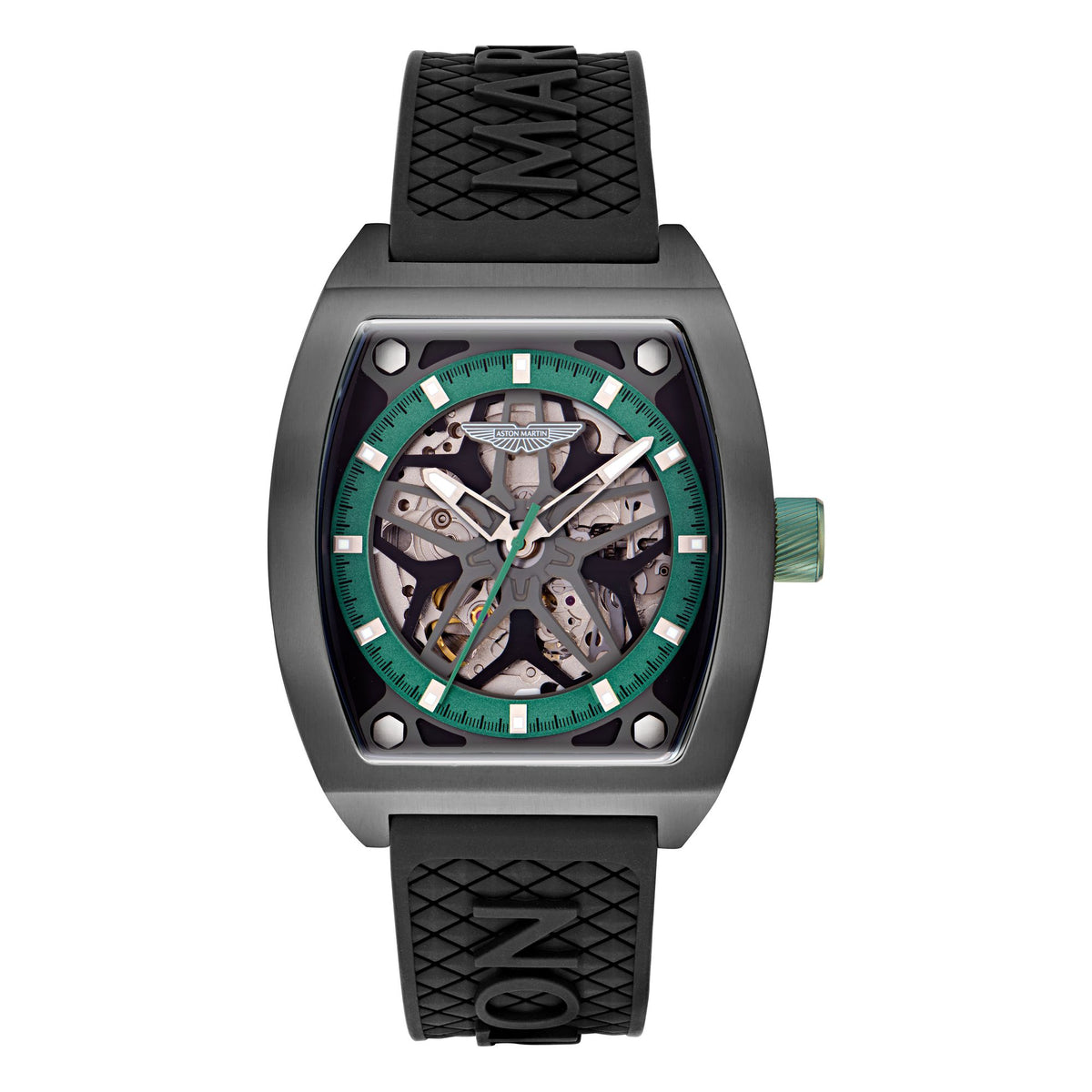 Aston Martin Gray Tonneau Dial Mechanical Automatic Men's Watch