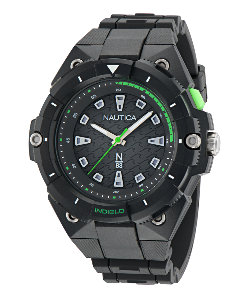 Nautica Coronado Bay Black Round Dial Quartz Analog Men Watch